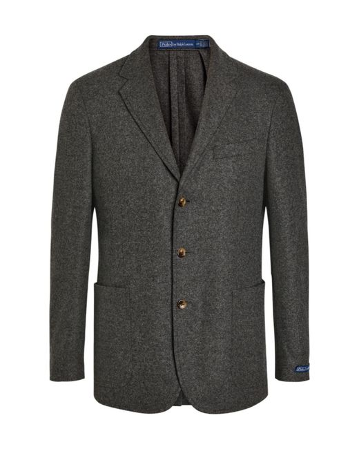 Polo Ralph Lauren Black Wool-Blend Blazer for men