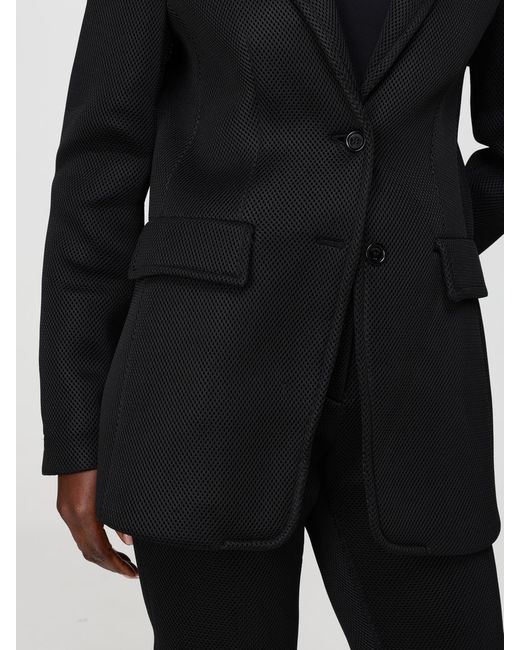 Max Mara Black Single-Breasted Tailored Blazer