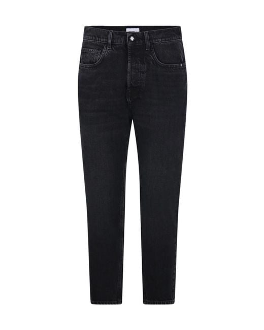 AMISH Black Straight-Leg Jeans for men