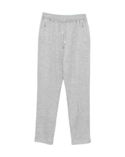 Eleventy Gray Drawstring Trousers for men
