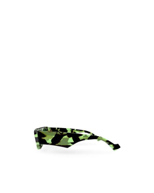 Gucci Green Eyewear Rectangle Frame Sunglasses for men