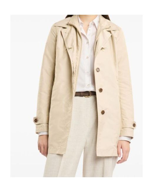 Fay Natural Virginia Technical Poplin Coat