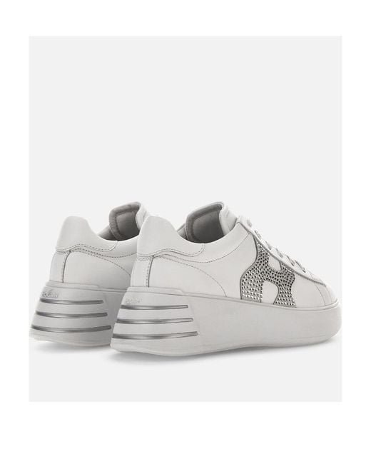 Hogan Gray Rebel Low-Top Sneakers
