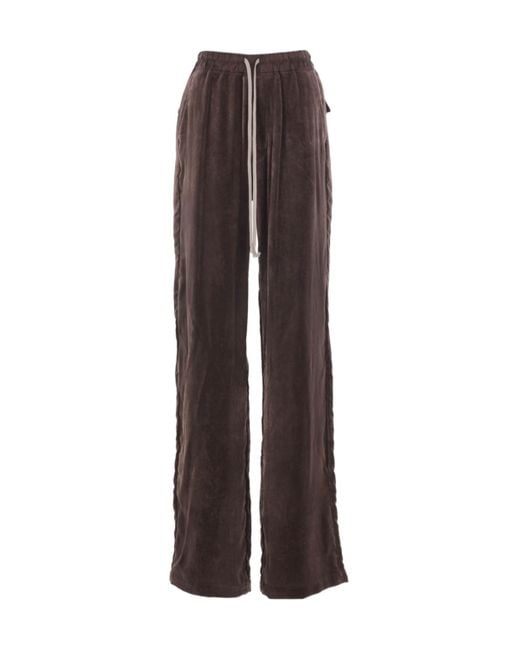 Rick Owens Brown Geth Belas Drawstring Trousers