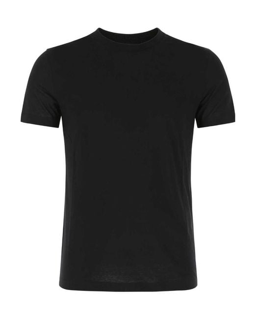 Prada Black Cotton T-Shirt Trio Set for men