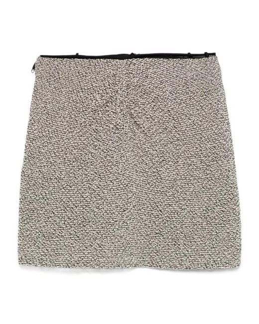Nanushka Gray Sammy Mini Skirt