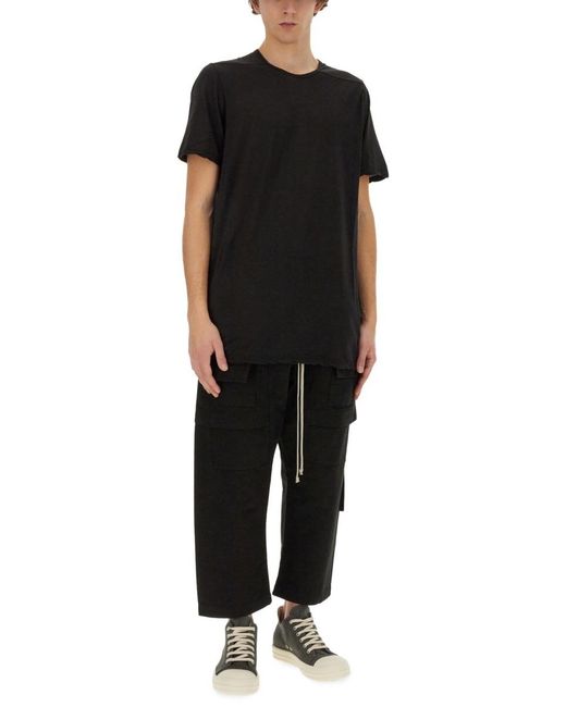 Rick Owens Black Creatch Drop-Crotch Trousers for men