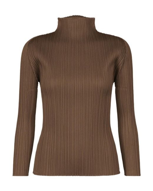 Pleats Please Issey Miyake Brown New Colorful Basics 4
