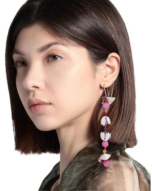 Isabel Marant White Metal Earrings
