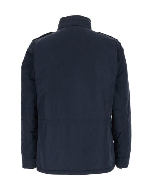 Aspesi Blue Long-Sleeve Casual Jacket for men