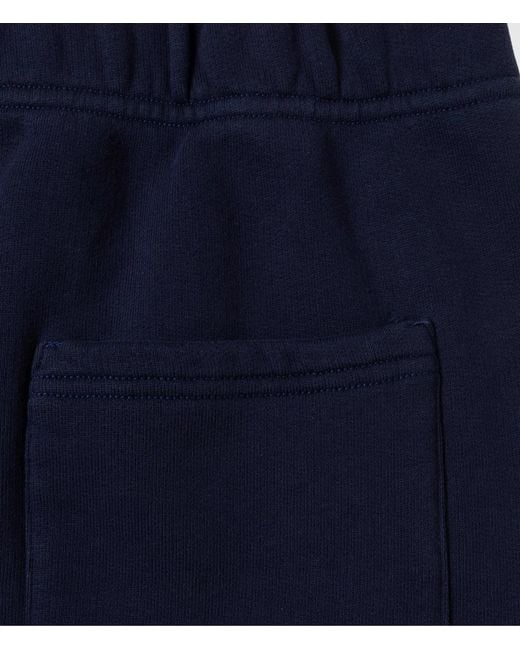 Autry Blue Logo Embroidered Shorts for men