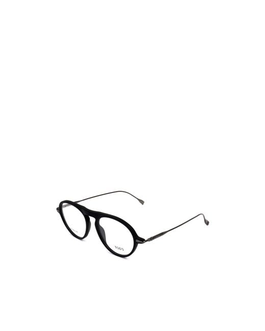 Tod's White Round Frame Flat Mirror for men