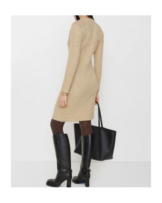Burberry Natural Wool Cashmere Dress
