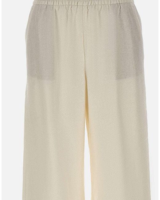 Eleventy Natural Palazzo Pants