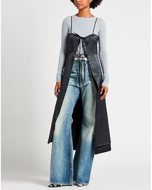 MM6 by Maison Margiela Black Sleeveless Satin Dress