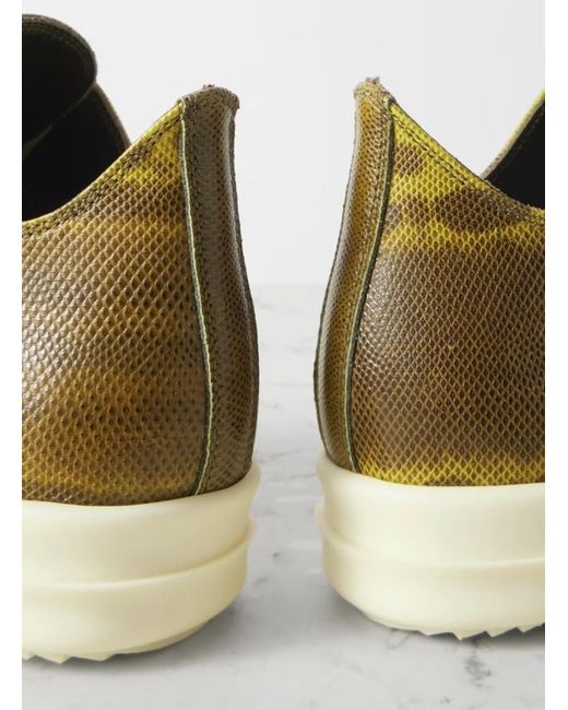 Rick Owens Brown Round Toe Low-Top Casual Shoes