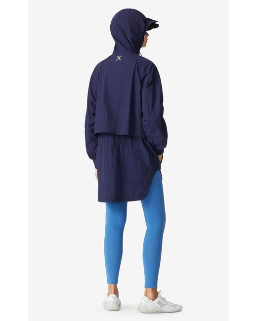 KENZO Blue Sport Little X Parka Coat
