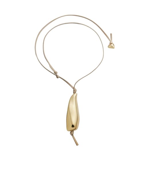 Bottega Veneta Metallic Prisma Necklace