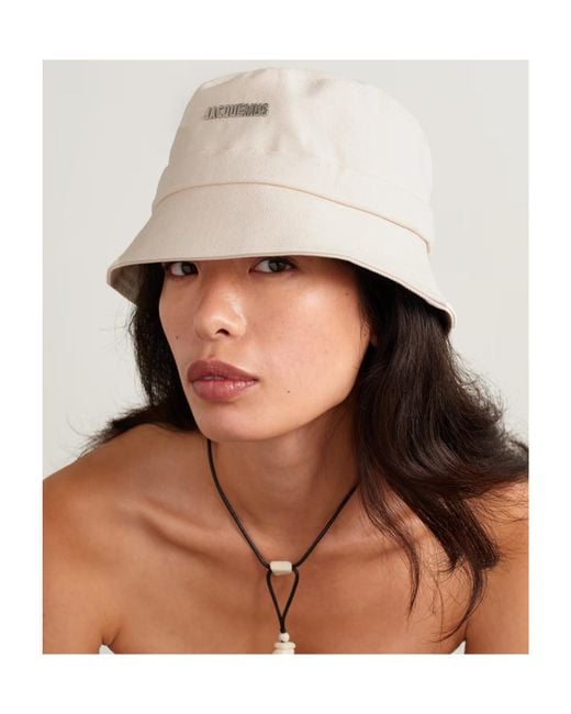 Jacquemus White The Gadjo Bucket Hat for men