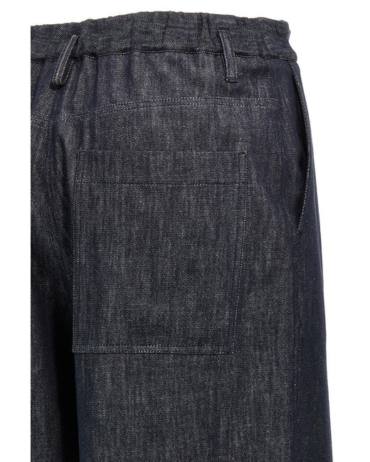 Brunello Cucinelli Black Pleated Wide-Leg Pants