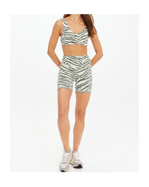 The Upside Gray Reversible Patterned Bra