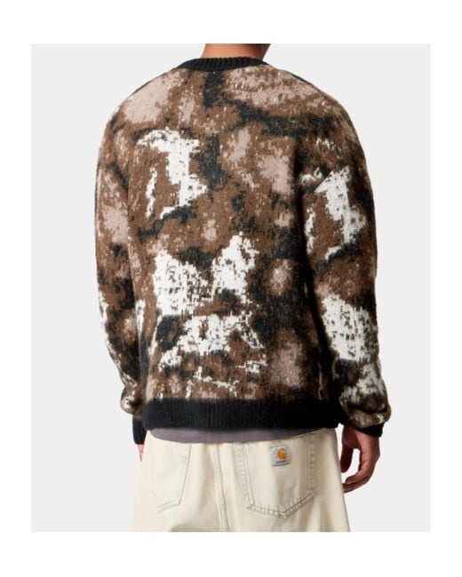 Carhartt Brown Merton V-Neck Cardigan for men