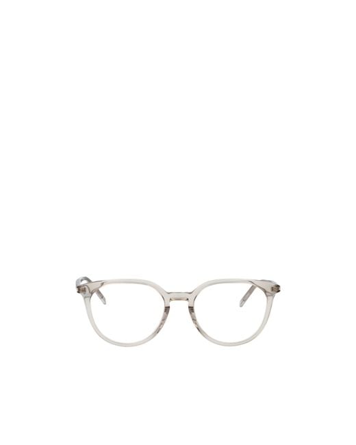 Saint Laurent Natural Eyewear Round Frame Glasses for men