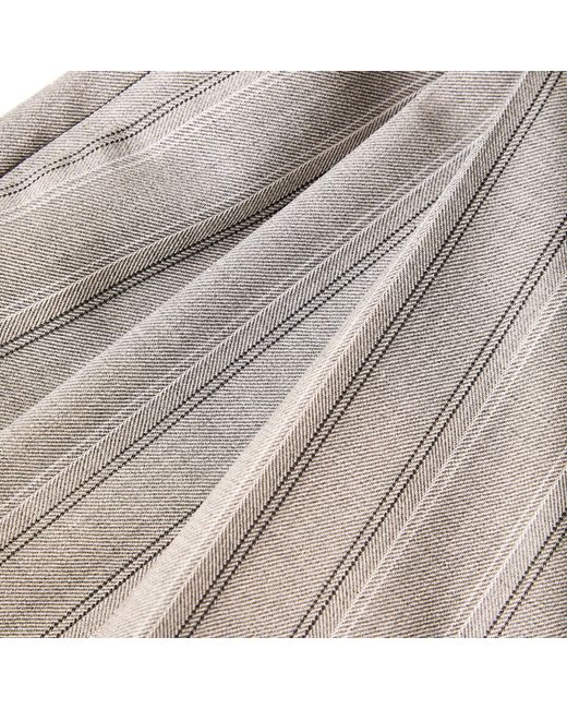 Stella McCartney Gray Color-Blocked Fashionable Casual Pants