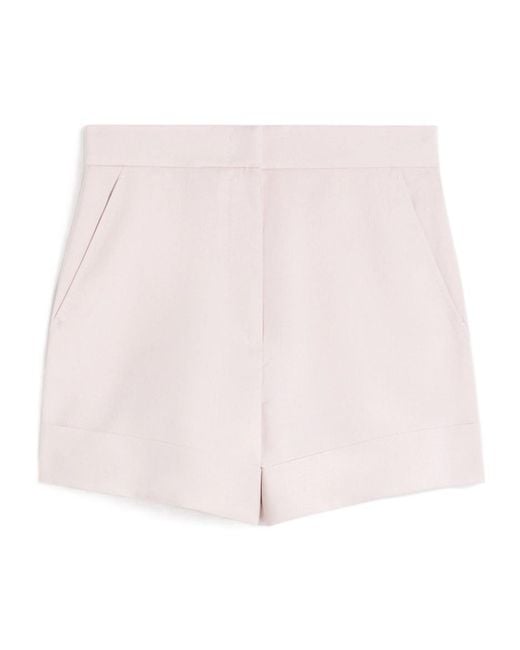 Max Mara Pink Mxmcelebre Turn-Up Hem Shorts