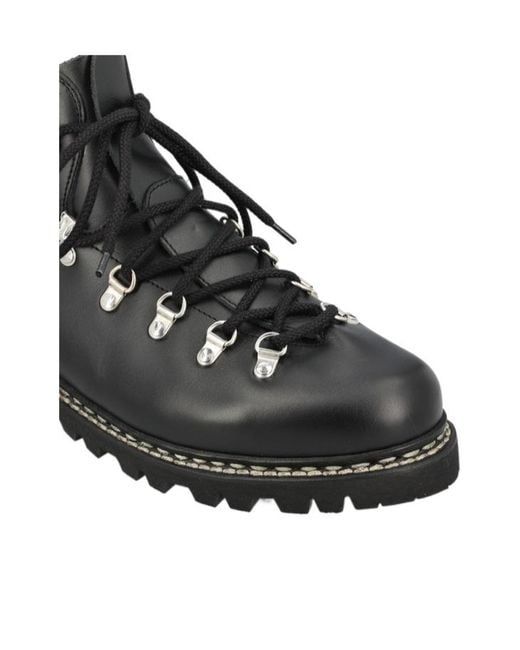 Paraboot Black Round-Toe Boots for men