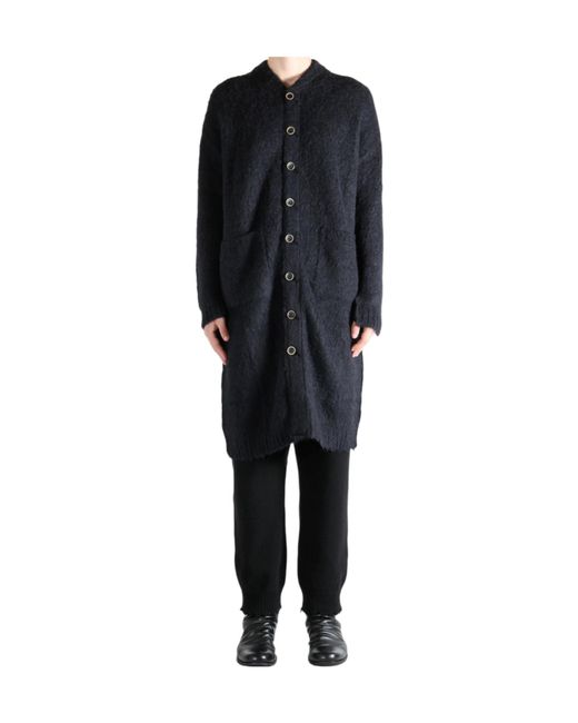 Uma Wang Black Long Cardigan for men