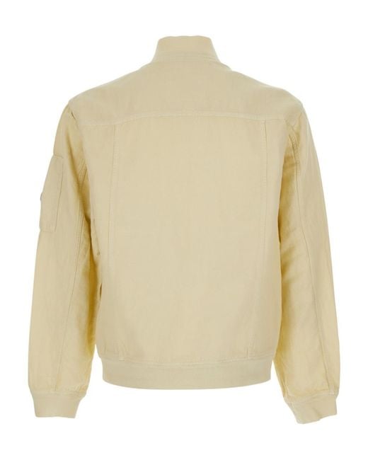 C P Company Natural Lino Utility Jacket for men