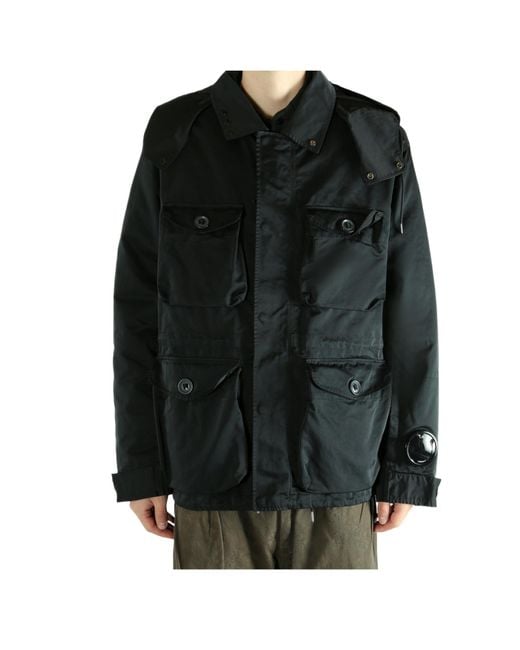 C P Company Black Medium Jacket for men