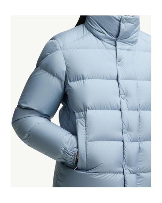 Moncler Blue Maya 70 Hooded Short Down Jacket