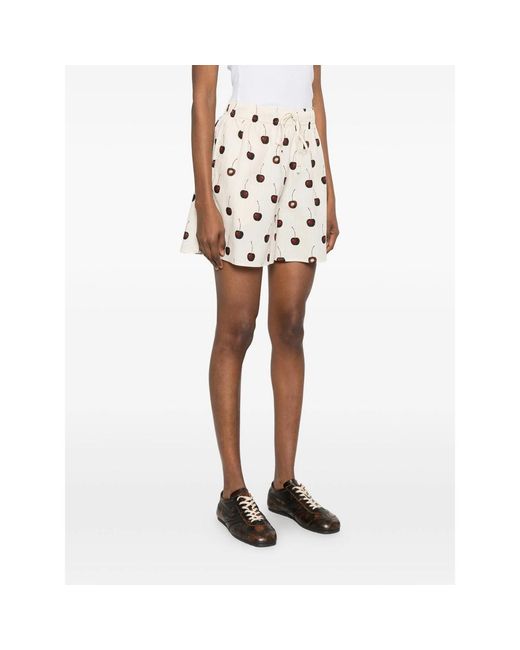 Stine Goya Natural Drawstring Shorts