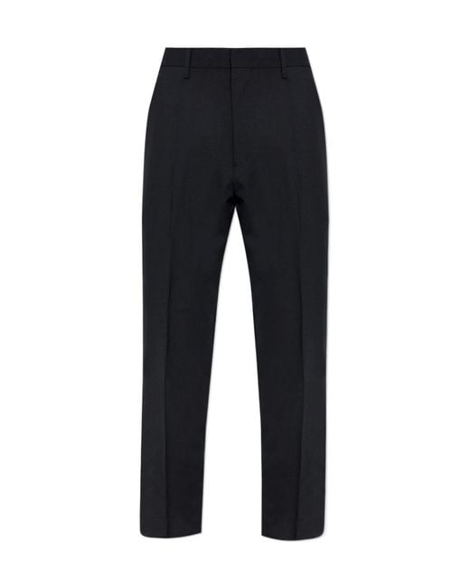 DSquared² Black Tailored Wool Pants for men