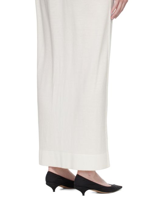 Totême  White Totême Crewneck T-Shirt Dress