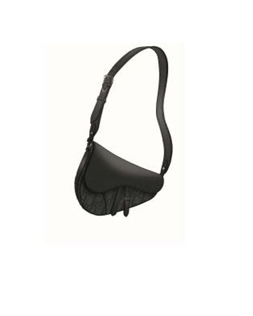 Dior Black Saddle Bag for men