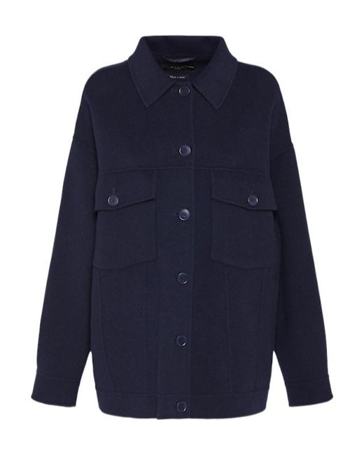Weekend by Maxmara Blue Long-Sleeved Casual Jacket