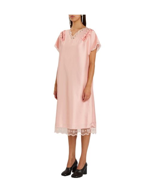 Simone Rocha Pink Lace Dress