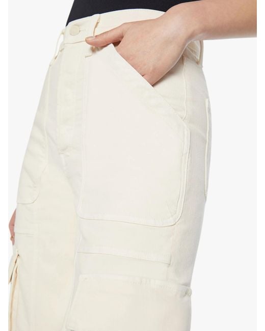Mother White High-Waisted Work Casual Pants