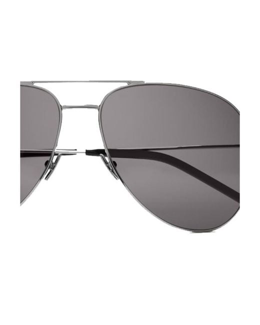 Saint Laurent Metallic Eyewear Aviator Sunglasses for men