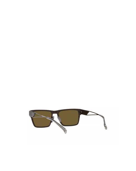 Prada Green Eyewear Rectangular Frame Sunglasses for men