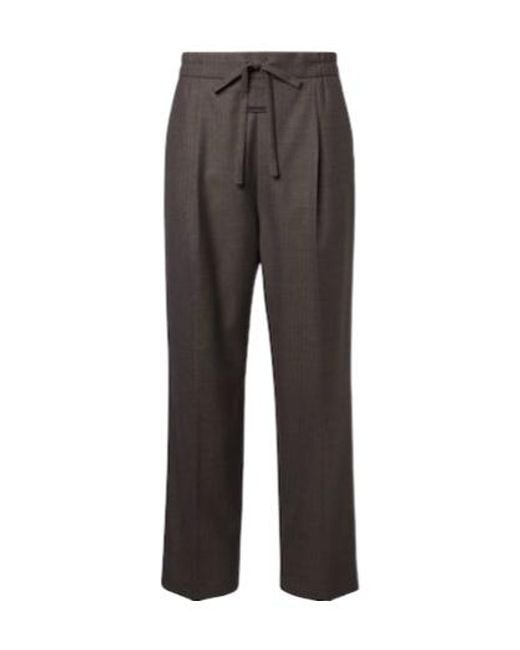 Fear Of God Gray Virgin Wool Straight Pants for men