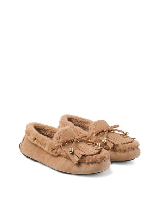 Jimmy Choo Brown Manon F Loafers