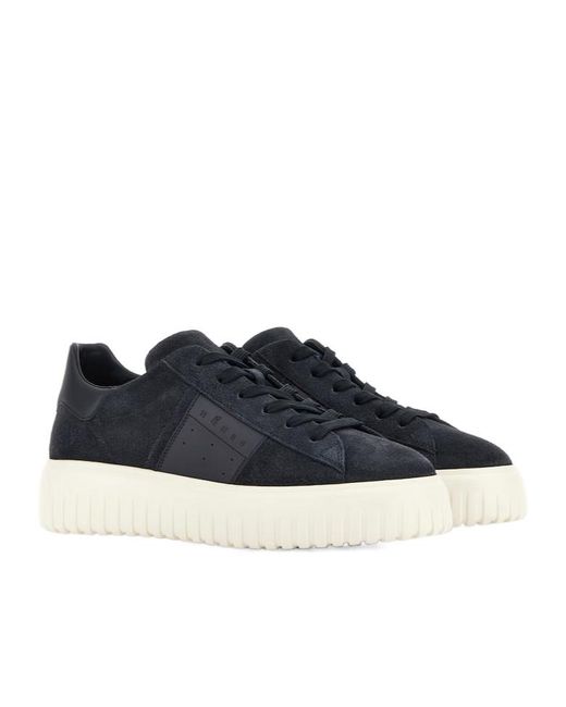 Hogan Blue H-Stripes Sneakers for men