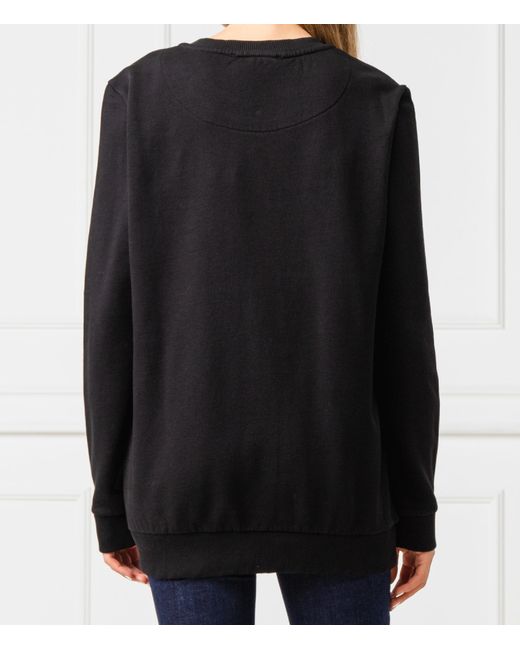 Versace Jeans Black Logo Details Sweater