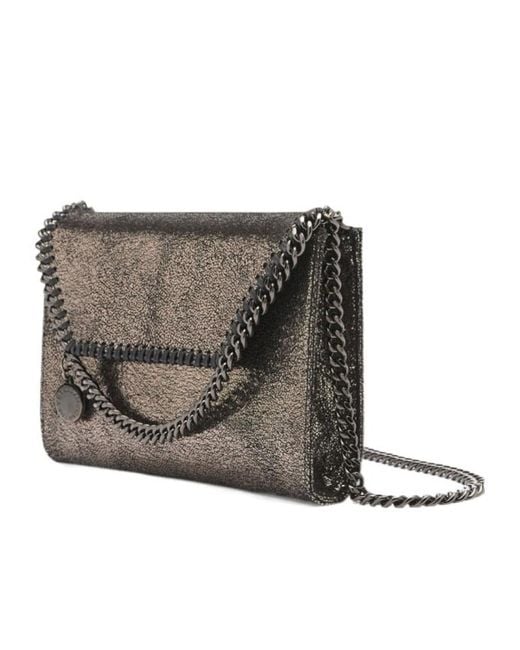 Stella McCartney Gray Falabella Wallet Crossbody Bag