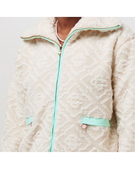 Casablanca White Alphabet Jacquard Casual Jacket