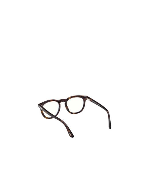Tom Ford White Eyewear Pantos-Frame Clip-On Glasses for men